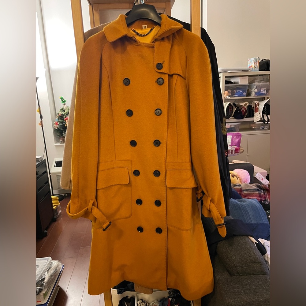 Cashmere Double Breasted Trench Coat